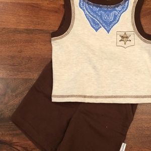 Sheriff shorts set 12 mon